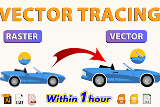 vector tracing, convert image to vector, logo tracing redraw, redesign