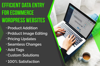 do data entry into wordpress ecommerce websites