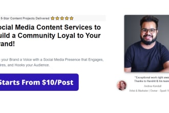 do social media strategy, content, design, and promotion