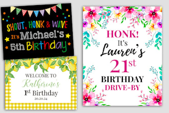 do a custom party sign for your event