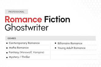 be your quality fpa romance fiction ghostwriter
