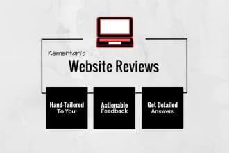 review your website and suggest viable improvements