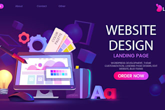 do website maintenance, build landing page  edit website
