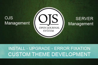 install, update, fix, develop custom theme of ojs, omp n ops