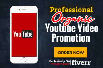 do professional organic top youtube video promotion