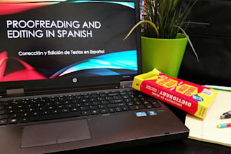 proofread and edit up to 1000 words in spanish in 2 days