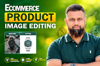 do amazon product image editing, retouching and background removal with resize
