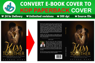 convert kindle cover to amazon KDP paperback book cover