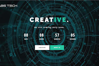 design a coming soon page