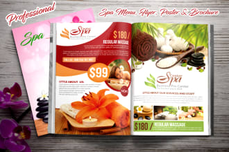 design beauty spa, hair extension, beauty flyer
