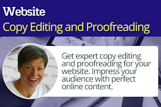proofread and copy edit your website