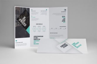 design professional bifold, trifold, booklet brochure