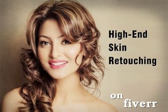 do high end photo retouching and softening