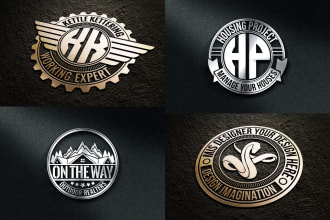do professional vintage badge retro logo design