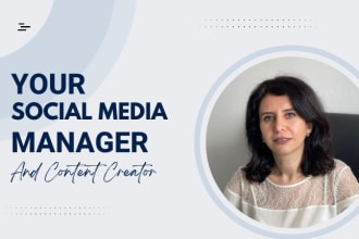 be your social media manager
