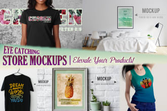 design an awesome etsy store product mockup
