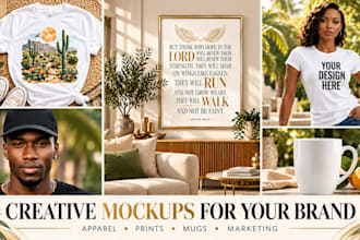 design an awesome etsy store product mockup