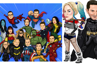 draw you a superhero character