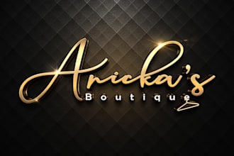 do realistic 3d signature logo design