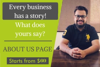 write an impactful about us page