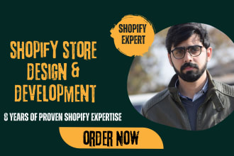 do shopify website design, shopify redesign, dropshipping store, shopify website