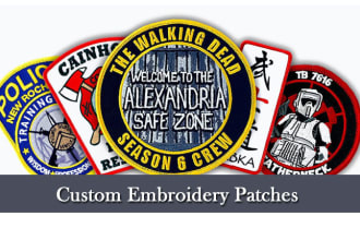 create custom embroidery patch and ship to your address