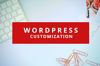 fix, customize or redesign wordpress website