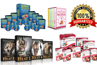 design 3d ecover bundle package, online course mockup for promotion