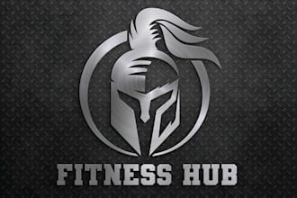 make 3 killer gym, sports, fitness and health logo