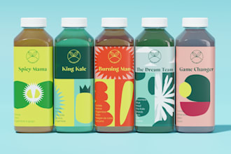design product label, packaging for box, bottle, pouch, supplement