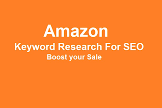 do products SEO and keywords research for your asins