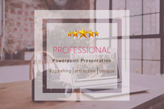 design a professional and custom powerpoint presentation