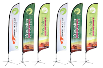 design professional tear drop flag, feather flag, in 3 hours