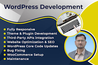 customize, build and fix issues in the wordpress