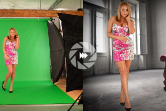 professionally remove green screen background from photos