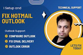 configure and fix hotmail outlook
