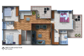 render house plan,  site plan, elevations