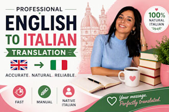 translate english to italian and italian to english
