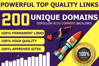 create powerful unique dofollow blog comment SEO backlinks
