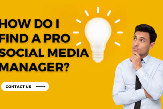 be your social media marketing manager