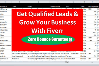 do  email lead list, contact list building, b2b prospect list, lead generation
