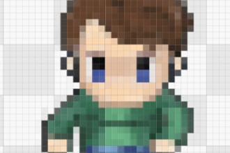 design and create a pixel art character