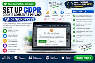 set up gdpr cookie consent and privacy on wordpress