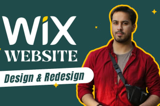 develop wix website design, wix website redesign or wix studio website