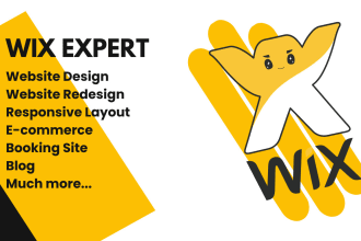 wix website design, redesign wix website, design wix website in 10 dollar