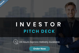 design investor pitch deck for business and startups