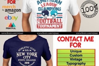 create unique and attractive graphic t shirt design