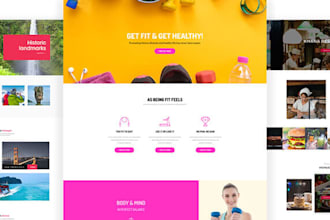 design a wordpress website with elementor or divi