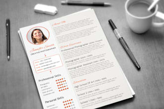 write, edit your resume and CV fast