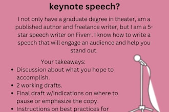 create an inspirational speech